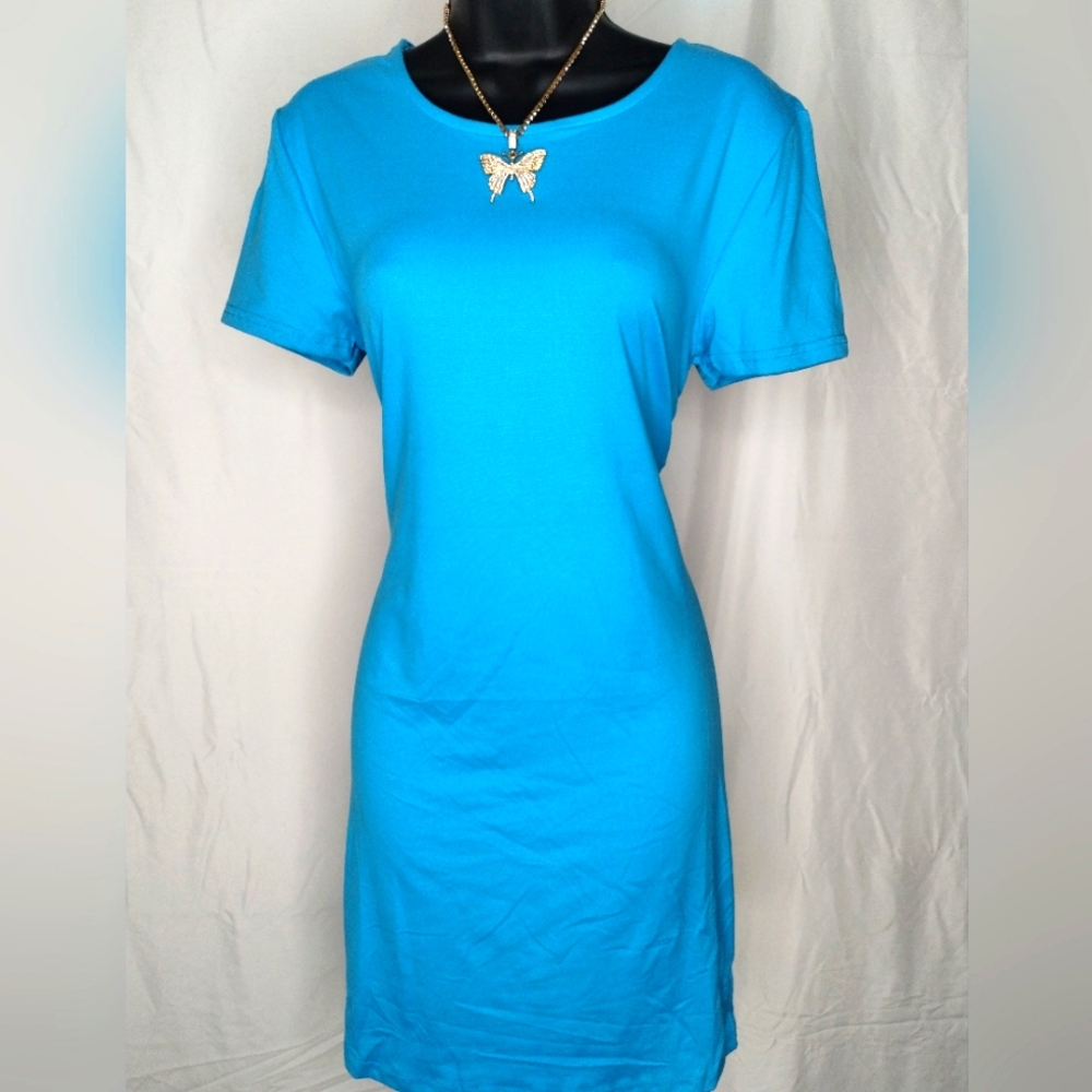 BRAND NEW* T- Shirt Dress, soft material, lightweight, Coral or Blue